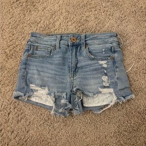 American Eagle Distressed Jean Shorts